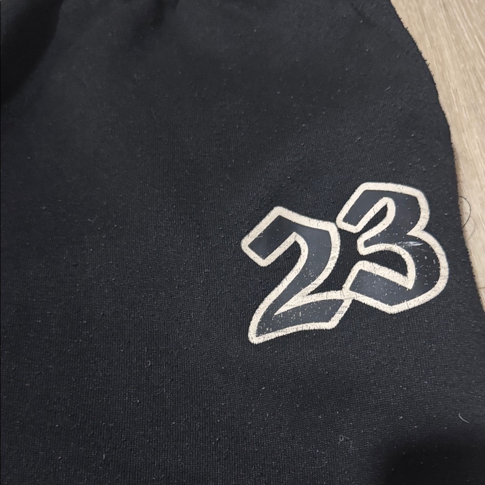 SHEIN Black Kids Jogger Sweatpants with White Logo - Picture 2 of 3